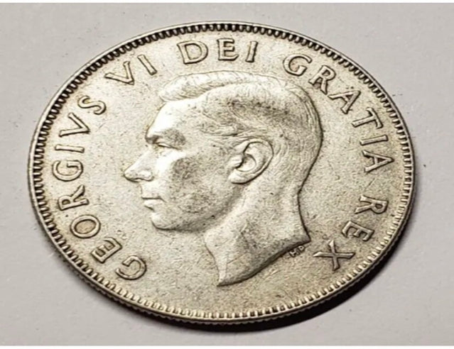 1950 Canadian 50 cents Straights 7 High Grade