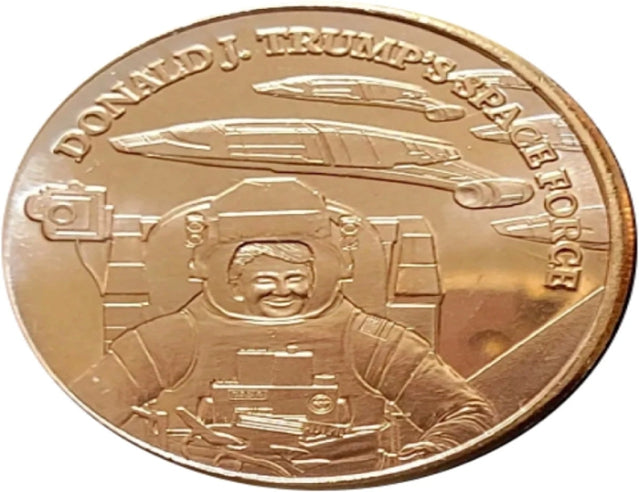 Donald Trump’s Space Force - 1oz. Pure Copper Bullion Round***