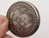 Lucky Coin -Rose love- Craft Gift Copper Coin in Protective Plastic Capsule
