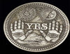 Lucky Coin - Wings decision Coin in Protective Plastic Capsule Copper Engraved YE01