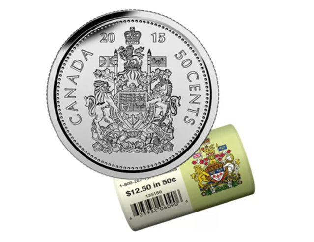 2013 Kanadische 50-Cent-Wappen-Halbdollar-Münze BU