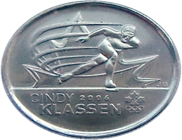 2009 Canadian 25-Cent Golden Moments: Cindy Klassen Quarter Non-Colored BU