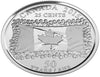 2015 Canadian 25-Cent National Flag 50 Years Non-Coloured  Coin BU