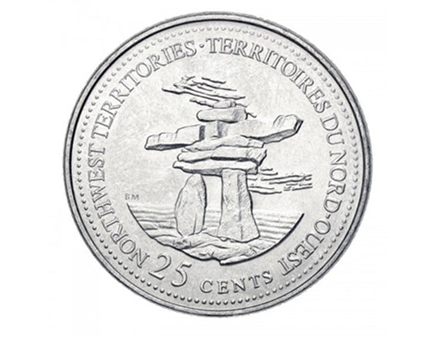 1992 Confédération canadienne des Territoires du Nord-Ouest de 25 cents 125e anniversaire/pièce de monnaie provinciale UNC
