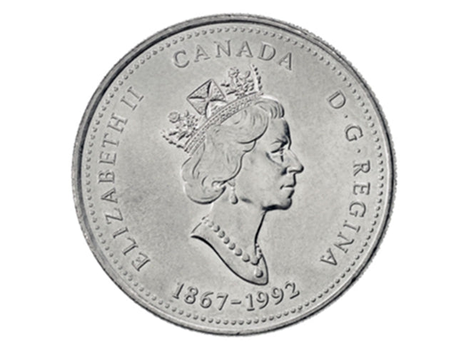 1992 Pièce de 25 cents de la Confédération de l'Alberta canadienne 125e anniversaire/quartier provincial UNC