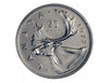 1977 Canadian 25-Cent Caribou Quarter Coin ( Circulated)