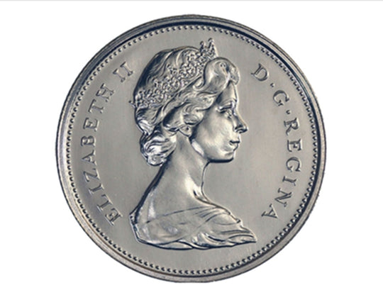 1980 Canadian 25-Cent Caribou Quarter Coin ( Circulated)