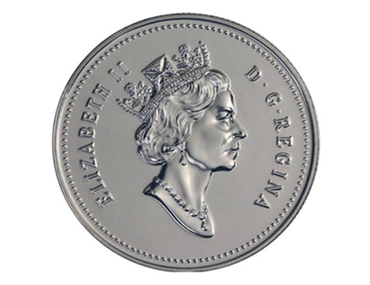 1990 Canadian 50-Cent Coat of Arms Half Dollar Coin BU