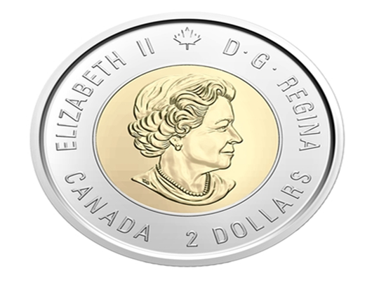 2020 $2 Bill Reid Non-Colored Coin from Special Wrap Roll