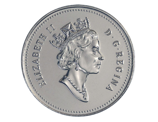 1999  Canadian 50-Cent Coat of Arms Half Dollar Coin BU