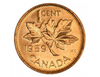 1959 Canadian 1-Cent Maple Leaf Twig Penny  BU