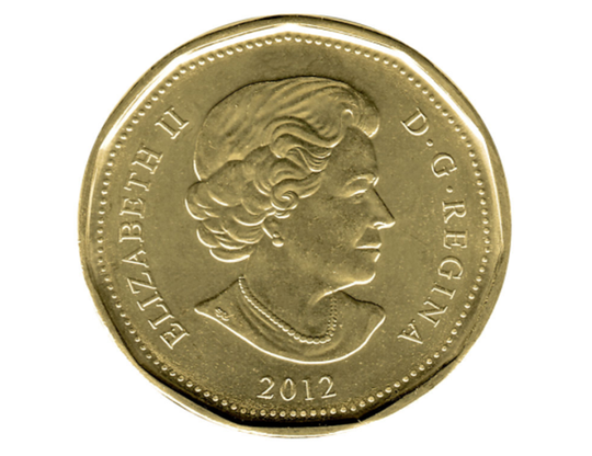 2012 Canadian $1 100th Grey Cup Loonie Dollar Coin BU