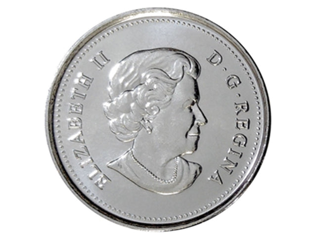 2011 Nature légendaire canadienne de 25 cents : pièce de monnaie colorée d'une baleine d'orque BU