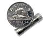 1965 Canadian 5-Cent Beaver Nickel Coin Roll iin Tube -40 Coins BU