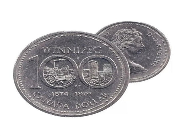Pièce de circulation du dollar canadien en nickel de 1974 VF