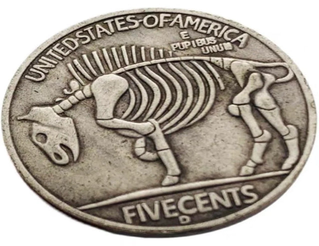 Hobo Coin - mechanical brass Craft Gift Coin Copper Engraved