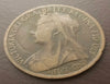 1899 Great Britain Penny Bronze Large Cent Coin UK
