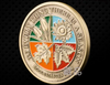 Lucky Coin - Four Season - Craft Gift Coin Colored in Protective Plastic Capsule