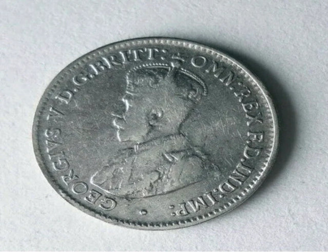 1920 Australia three pence - High Quality Rare Date Silver Coin