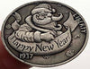 Hobo Coin - Santa Happy new year Craft Gift Coin Copper Engraved