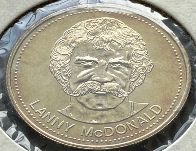 1982 Calgary Alberta 1 Trade Token - Lanny McDonald Calgary Flames Dollar