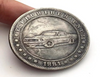 Hobo Coin - Racing Car#1 Coin in Protective Plastic Capsule Copper Engraved