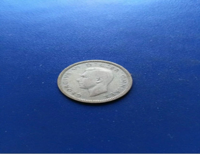 1937 UK Great Britain Three Pence Silver Coin
