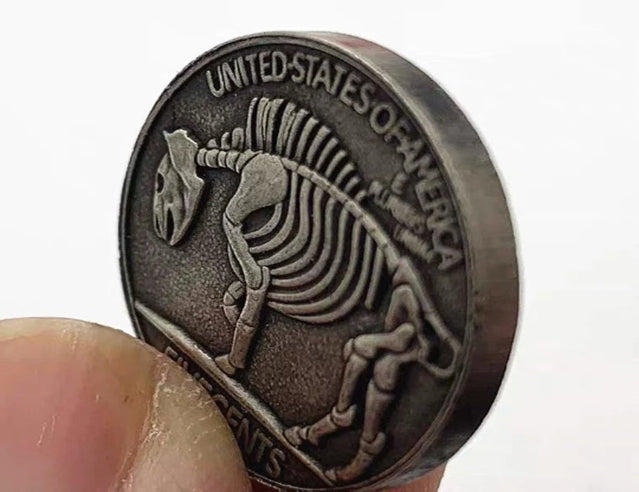 Hobo Coin - Super Lady in Protective Plastic Capsule Copper Engraved