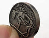 Hobo Coin - Super Lady in Protective Plastic Capsule Copper Engraved