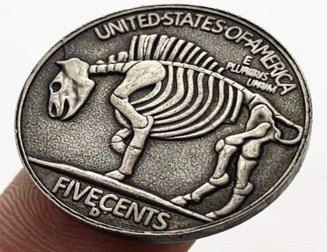 Hobo Coin - tramp pipe male Craft Gift Coin in Protective Plastic Capsule Copper Engraved