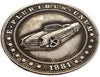 Hobo Coin - Racing Car #3 in Protective Plastic Capsule Copper Engraved
