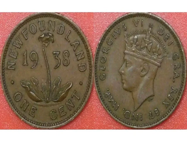 Newfoundland Coins - 1938 Newfoundland small cent High grade