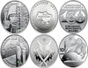 Ukraine 2018 10 Hryvnia Armed Forces Series Three Commemorative Coins