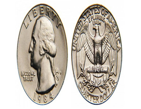 1984 Washington Quarters US Coin VF