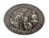 Hobo Coin - kerosene lamp Old man in Protective Plastic Capsule Copper Engraved