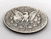 Hobo Coin - kerosene lamp Old man in Protective Plastic Capsule Copper Engraved
