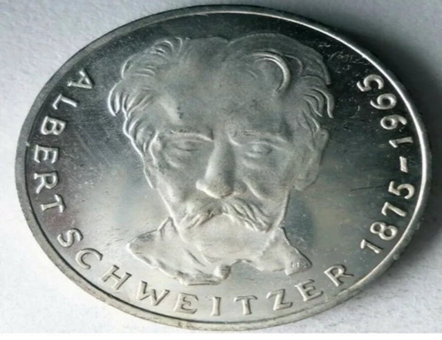 1975 G Germany 5 MARKS - AU/UNC - Excellent Vintage Silver Coin