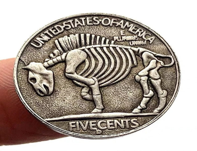 Hobo Coin -Flakes Santa in Protective Plastic Capsule Copper Engraved