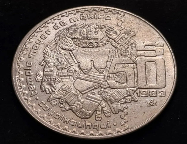 1983 Mexico 50 Pesos Nice Coin