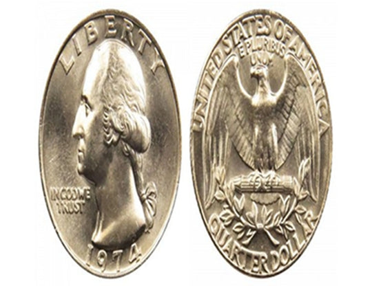1974 Washington Quarters US Coin VF