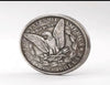 Hobo Coin – Fille et ballon – Pièce cadeau artisanale en cuivre gravé