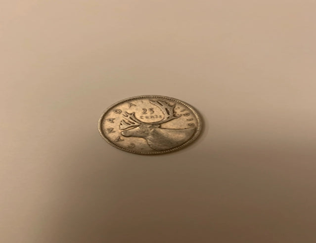 1939- Canada Silver Quarter - Circulated VF Condition Canadian 25 cent coin