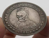 Lucky Coin - Ghost Rider- Craft Gift Coin in Protective Plastic Capsule Silver plated
