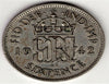 1942 Great Britain six 6 pence george vi silver world coin