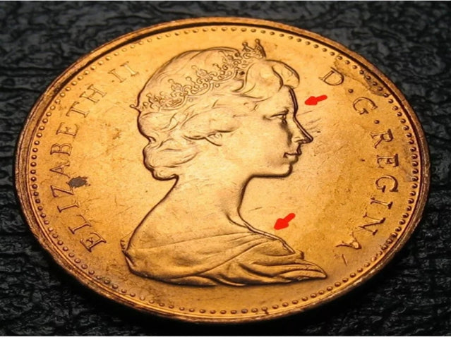 Canada 1978 1-cent - BU - Erreur de doublement