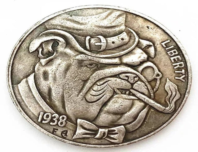 Hobo Coin - Mr. Shar Pei Coin in Protective Plastic Capsule Copper Engraved