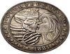 Hobo Coin - skull couple Craft Gift Coin in Protective Plastic Capsule Copper Engraved