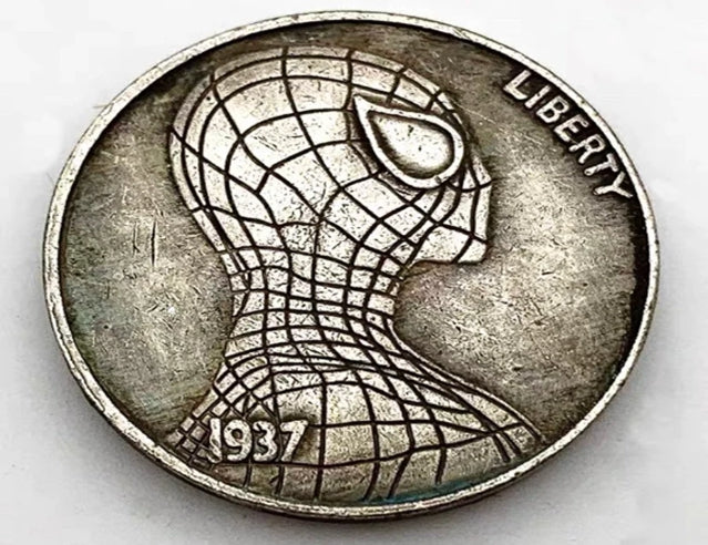 Hobo Coin - Spider man Craft Gift Coin Copper Engraved