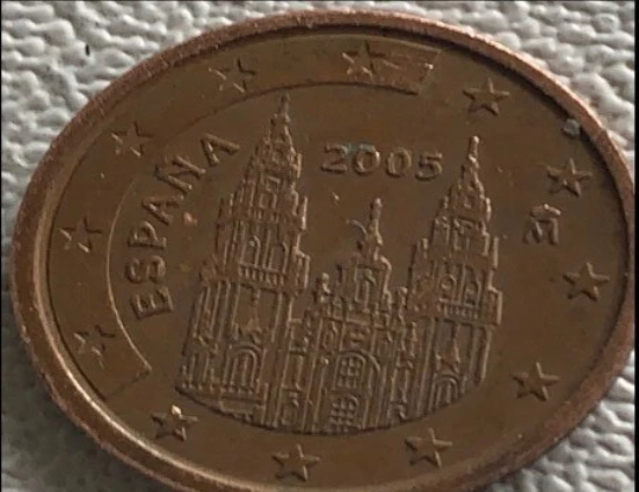 2005 Spain 5 euro cent VF