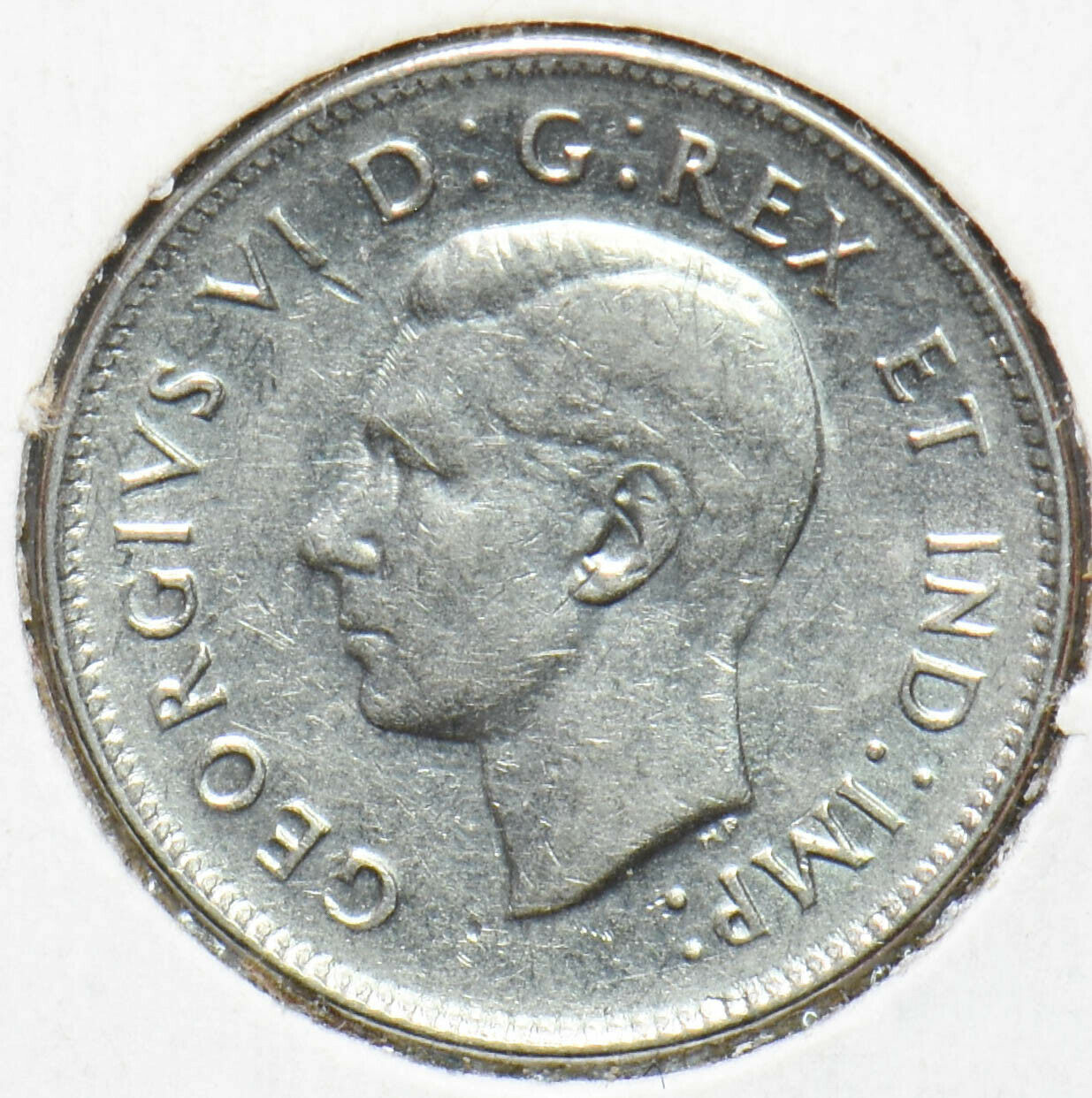 Canada 1938 5 Five Cents Nickel King George VI Canadian Coin VF low mintage